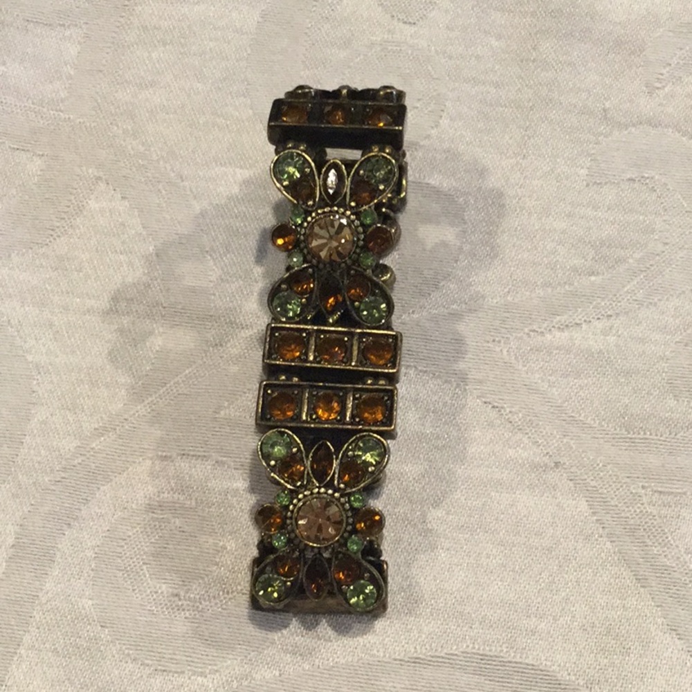 ❤️  Antique brass finish stretch bracelet